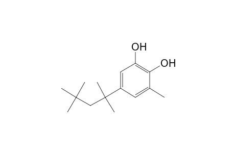 3-methyl-5-(1,1,3,3-tetramethylbutyl)pyrocatechol