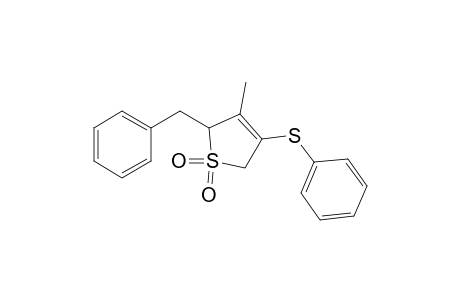 Thiophene, 2,5-dihydro-3-methyl-2-(phenylmethyl)-4-(phenylthio)-, 1,1-dioxide