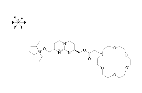 #2D;(2S,8S)-8-(TRIISOPROPYLSILANYLOXYMETHYL)-2-(2-1,4,7,10,13)-PENTAOXA-16-AZA-CYCLOOCTADEC-16-YL-ACETOXYMETHYL)-3,4,6,7,8,9-HEXAHYDRO-2H-PYRIMIDO-[1,2-A]-PYRI