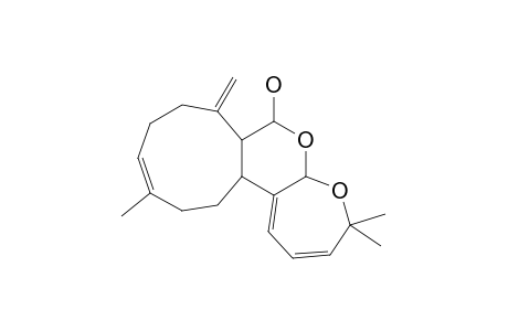 (5AR*,7R*,7AS*11E,14AR*)-4,4,12-TRIMETHYL-8-METHYLENE-4,5A,7,7A,8,9,10,13,14,14A-DECAHYDROCYCLONONA [4,5]-PYRANO [2,3-B] OXEPIN-7-OL