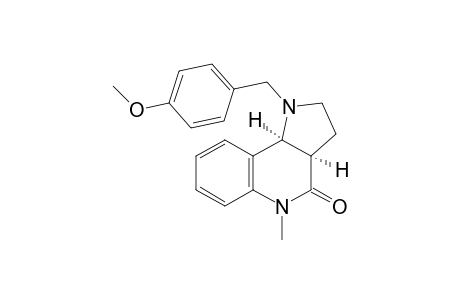 cis-(3aR*,9bS*)-1-(4-Methoxybenzyl)-5-methyl-2,3,3a,4,5,9b-hexahydro-1H-pyrrolo[3,2-c]quinolin-4-one