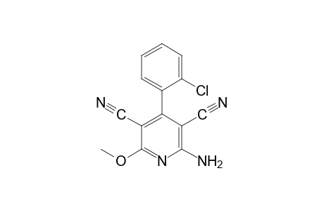 2-amino-4-(o-chlorophenyl)-6-methoxy-3,5-pyridinedicarbonitrile