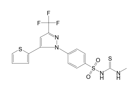 1-methyl-3-{{p-[5-(2-thienyl)-3-(trifluoromethyl)pyrazol-1-yl]phenyl}sulfonyl}-2-thiourea