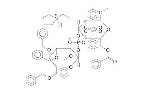 METHYL 2,4,6-TRI-O-BENZOYL-3-O-(2,3,4,6-TETRA-O-BENZYL-ALPHA-D-MANNOPYRANOSYLPHOSPHORYL)-ALPHA-D-MANNOPYRANOSIDE, TRIETHYLAMMONIUM SALT