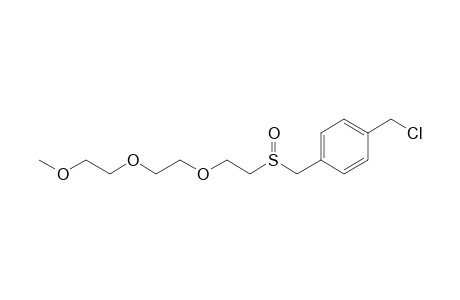 1-(Chloromethyl)-4-[({2-[2-(2-methoxyethoxy)ethoxy]ethyl}sulfinyl)methyl]benzene