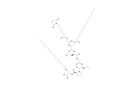 N-(6-MALEIMIDOCAPROYL)-GLYCYL-S-PALMITOYL-L-CYSTEYL-L-METHIONYLGLYCYL-L-LEUCYL-L-PROLYL-S-HEXADECYL-L-CYSTEINE-METHYLESTER