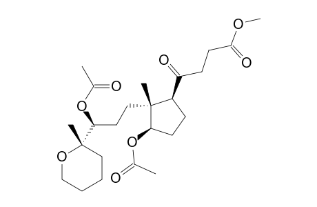 METHYL-(9R,10S)-9,17-DIACETOXY-4,10-EPOXY-8-OXO-4,5:5,10:8,9-TRISECOANDROSTAN-5-OATE;METHYL-(9R,10S)-9,17-DIACETOXY-4,10-EPOXY-8-OXO-4,5-SECOANDROKLASTAN-5-OAT