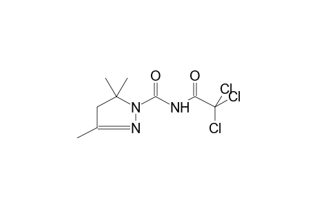 1-TRICHLOROACETYLAMINOCARBONYL-3,5,5-TRIMETHYL-2-PYRAZOLINE