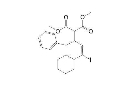 Dimethyl (E)-2-(4-cyclohexyl-4-iodo-1-phenylbut-3-en-2-yl)malonate