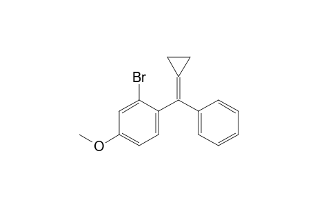 2-Bromo-1-[cyclopropylidene(phenyl)methyl]-4-methoxy-benzene