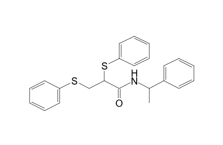 N-(1-Phenylethyl)-2,3-bis(phenylsulfanyl)propanamide