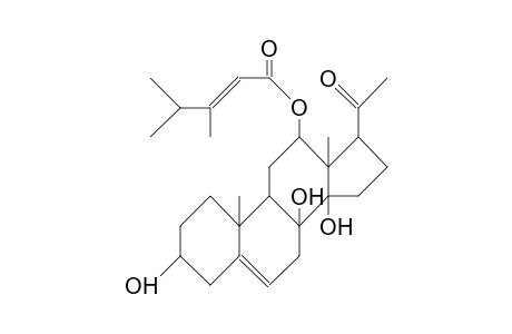 12b-Dime-pentenoyloxy-3b,8,14-trihydroxy-14b,17a-pregn-5-en-20-one