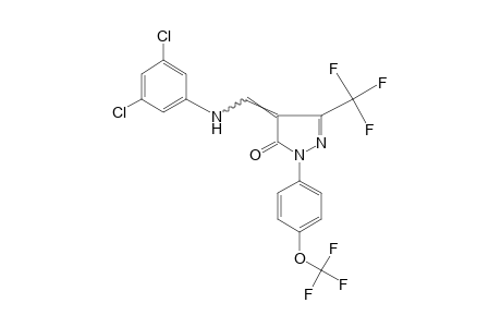 4-[(3,5-DICHLOROANILINO)METHYLENE]-1-[p-(TRIFLUOROMETHOXY)PHENYL]-3-(TRIFLUOROMETHYL)-2-PYRAZOLIN-5-ONE