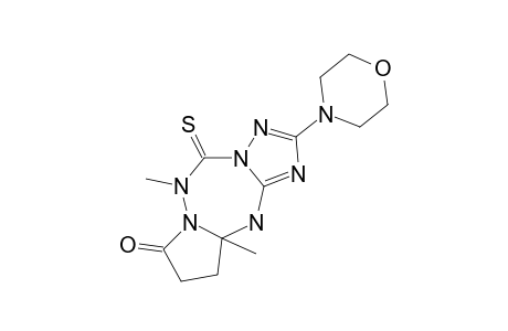 1,10A-DIMETHYL-2-MORPHOLINO-5-THIONO-5,6,8,9,10,10A-HEXAHYDROPYRROLO-[2,1-G]-[1,2,4]-TRIAZOLO-[1,5-D]-[1,2,4,6]-TETRAZEPIN-8(11H)ON