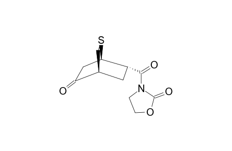 (1'R*,4'R*,6'S*)-3-(2'-THIABICYCLO-[2.2.2]-OCTAN-8'-ONE-6'-CARBONYL)-2-OXAZOLIDINONE