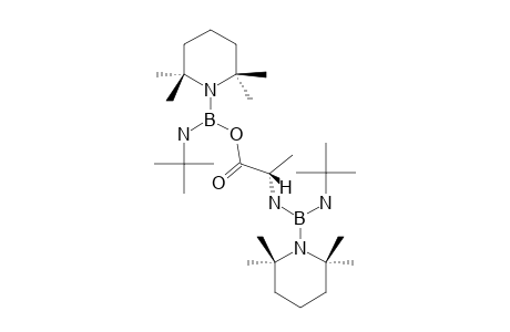 [(TERT.-BUTYLAMINO)-(2,2,6,6-TETRAMETHYLPIPERIDINO)-BORYL]-N-[(TERT.-BUTYLAMINO)-(2,2,6,6-TETRAMETHYLPIPERIDINO)-BORYL]-L-ALANINESTER