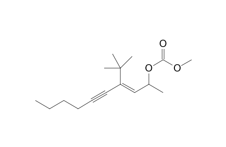 (E)-4-(tert-butyl)dec-3-en-5-yn-2-yl methyl carbonate