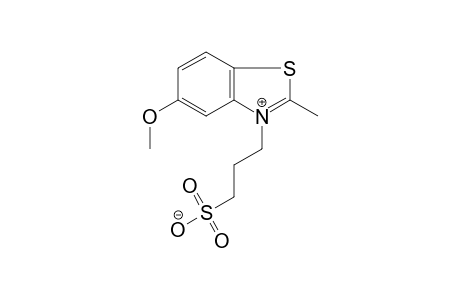 3-(5-Methoxy-2-methyl-1,3-benzothiazol-3-ium-3-yl)-1-propanesulfonate