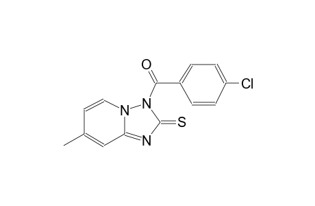 3-(4-chlorobenzoyl)-7-methyl[1,2,4]triazolo[1,5-a]pyridine-2(3H)-thione