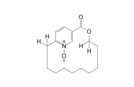 3-oxa-15-azabicclo[12.2.2]octadeca-14,16,17-trien-2-one, 15-oxide