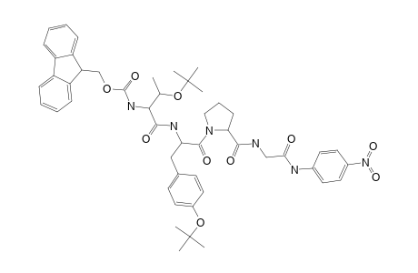 FMOC-THR(TBU)-TYR(TBU)-PRO-GLY-PNAFMOC-THREONINE(TBU)-TYROSINE(TBU)-PROLINE-GLYCINE-PARANITROANILINE