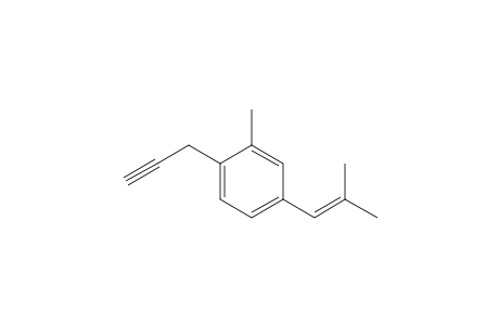 Benzene, 2-methyl-4-(2-methyl-1-propenyl)-1-(2-propynyl)-