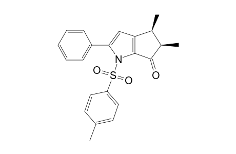 CIS-4,5-DIHYDRO-4,5-DIMETHYL-1-(4'-METHYLPHENYLSULFONYL)-2-PHENYL-CYCLOPENTA-[B]-PYRROL-6(1H)-ONE