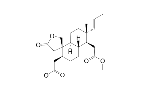 2,3:16,17-DI-SECO-PREGN-17-ENE-3-OIC-ACID-16-OIC-ACID-METHYLESTER-19-HYDROXY-2-CARBOXYLIC-ACID-2,19-LACTONE