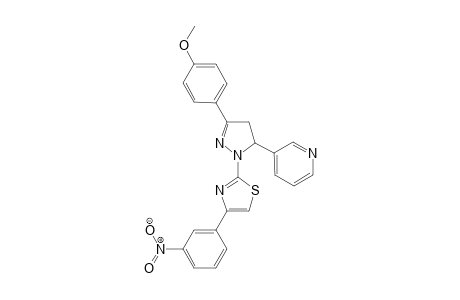 2-[3-(4-methoxyphenyl)-5-(3-pyridyl)-2-pyrazolin-1-yl]-4-(3-nitrophenyl)thiazole