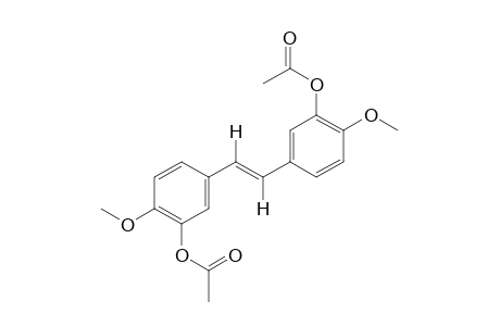 trans-4,4'-dimethoxy-3,3'-stilbenediol, diacetate