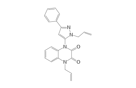 1-(1'-ALLYL-3'-PHENYLPYRAZOL-5'-YL)-4-ALLYL-1,2,3,4-TETRAHYDROQUINOXALINE-2,3-DIONE