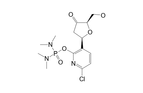 1-BETA-[6-CHLORO-2-[[BIS-(DIMETHYLAMINO)-PHOSPHORYL]-OXY]-PYRIDIN-3-YL]-1,2,3-TRIDEOXY-3-OXO-D-RIBOFURANOSIDE