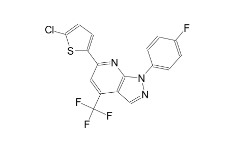 1H-pyrazolo[3,4-b]pyridine, 6-(5-chloro-2-thienyl)-1-(4-fluorophenyl)-4-(trifluoromethyl)-