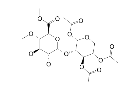 1,3,4-TRI-O-ACETYL-2-O-(METHYL-4-O-METHYL-ALPHA-D-GLUCOPYRANOSYLURONATE)-ALPHA-D-XYLOPYRANOSE