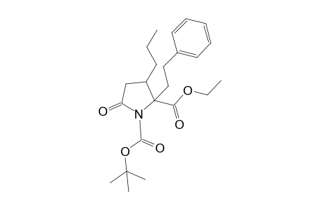 1-(tert-Butyl) 2-Ethyl 5-oxo-2-phenylethyl-3-propyl-1,2-pyrrolidinedicarboxylate