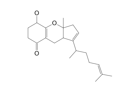 5-hydroxy-3a-methyl-1-(6-methylhept-5-en-2-yl)-3,5,6,7,9,9a-hexahydrocyclopenta[b]chromen-8-one