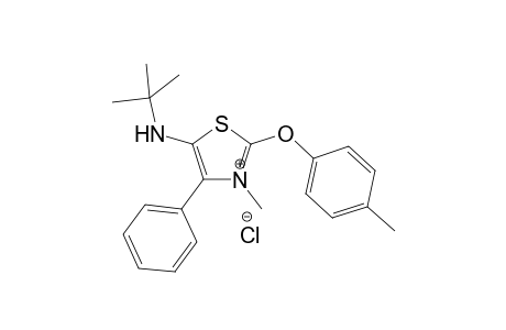 5-(tert-Butylamino)-3-methyl-2-[(4-(methylphenyl)oxy]-4-phenylthiazolium chloride