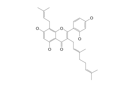 ARTOCOMMUNOL-CD;5,7,2',4'-TETRAHYDROXY-3-GERANYL-8-PRENYLFLAVONE