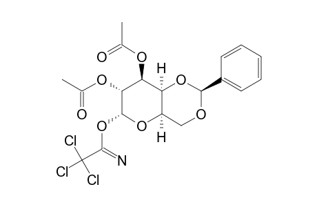 2,3-DI-O-ACETYL-4,6-O-BENZYLIDENE-ALPHA-D-GALACTOPYRANOSYL_TRICHLOROACETIMIDATE