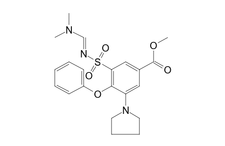 3-{[(dimethylamino)methylene]sulfamoyl}-4-phenoxy-5-(1-pyrolidinyl)benzoic acid, methyl ester