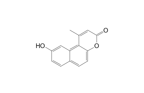 1-Methyl-9-oxidanyl-benzo[f]chromen-3-one