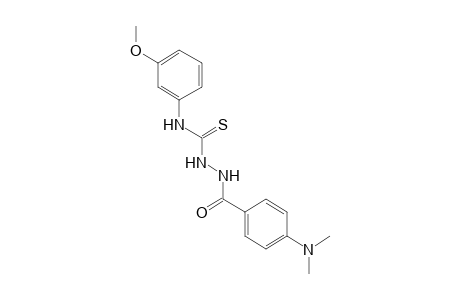 1-[p-(dimethylamino)benzoyl]-4-(m-methoxyphenyl)-3-thiosemicarbazide