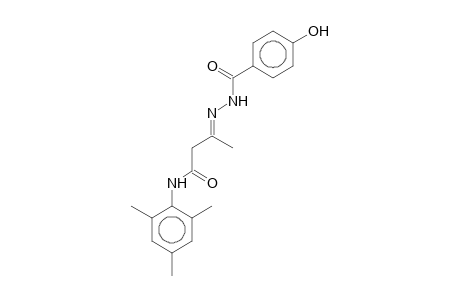 (3E)-3-[(4-Hydroxybenzoyl)hydrazono]-N-mesitylbutanamide