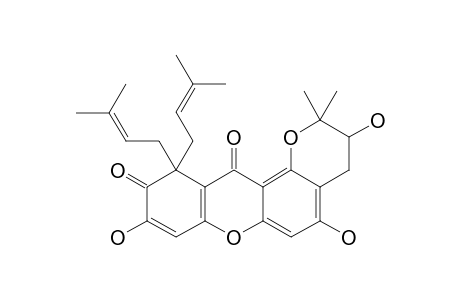 1,2-DIHYDRO-3,6-DIHYDROXY-1,1'-DI-(3-METHYLBUT-2-ENYL)-6',6'-DIMETHYL-5'-HYDROXY-2H-PYRANO-(2',3':8,7)-XANTHENE-2,9-DIONE;BANNAXANTHONE-H