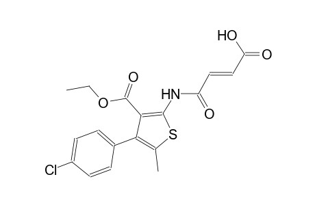 (2E)-4-{[4-(4-chlorophenyl)-3-(ethoxycarbonyl)-5-methyl-2-thienyl]amino}-4-oxo-2-butenoic acid