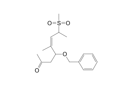 (4RS,5Z,7SR)-4-(BENZYLOXY)-5-METHYL-7-(METHYLSULFONYL)-OCT-5-EN-2-ONE