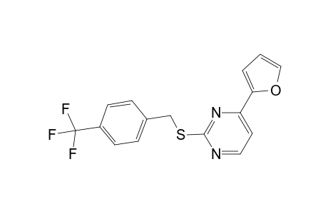 4-(2-furyl)-2-{[p-(trifluoromethyl)benzyl]thio}pyrimidine