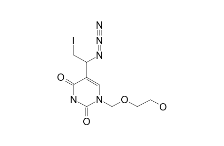 1-[(2-HYDROXYETHOXY)-METHYL]-5-(1-AZIDO-2-IODOETHYL)-URACIL