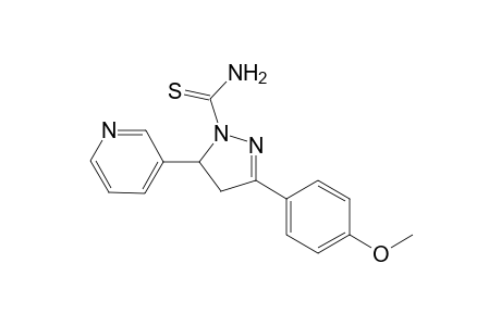 3-(4"-Methoxyphenyl)-5-(3'-pyridyl)-1-(thiocarbamoyl)-2-pyrazoline