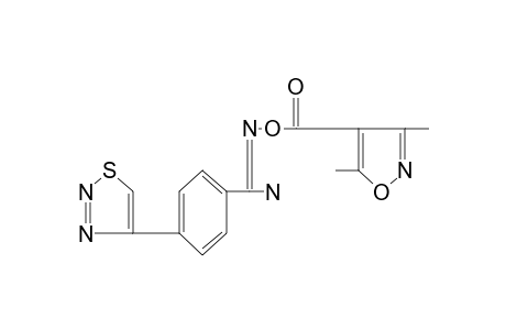 O-[(3,5-dimethyl-4-isoxazolyl)carbonyl]-p-(1,2,3-thiadiazol-4-yl)benzamidoxime